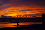 Shooting into the sunset